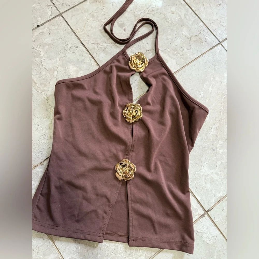 Floral Halter Top - Picture 4 of 4
